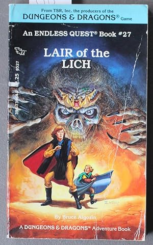 LAIR OF THE LICH. (Endless Quest Book #27 / A Dungeons & Dragons Adventure Book - choice your adv...