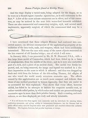 Image du vendeur pour On some Roman Vestigia recently found at Kirkby Thore, in Westmoreland. An uncommon original article from the journal Archaeologia, 1846. mis en vente par Cosmo Books