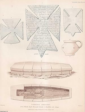 Immagine del venditore per Sepultures Chretiennes de la periode Anglo-Normande, trouvees a Bouteilles, pres Dieppe, en 1855. An uncommon original article from the journal Archaeologia, 1855. venduto da Cosmo Books