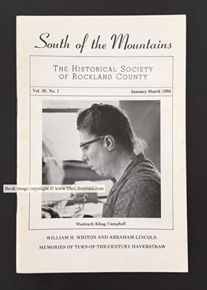 South of the Mountains, Vol. 30, No. 1 (January-March 1986)