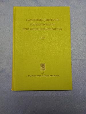 Hamburger Jahrbuch für Wirtschafts- und Gesellschaftspolitik, 12. Jahr, 1967.