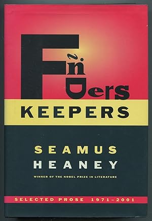 Immagine del venditore per Finders Keepers: Selected Prose 1971-2001 venduto da Between the Covers-Rare Books, Inc. ABAA