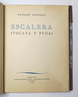 Imagen del vendedor de Escalera ( Tocata y Fuga ) a la venta por Librera Urbe