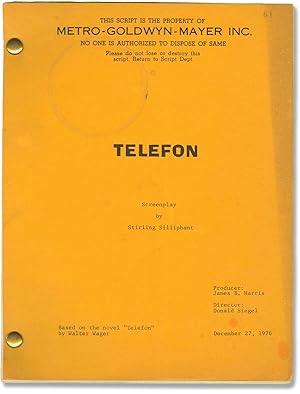 Seller image for Telefon (Original screenplay for the 1976 film) for sale by Royal Books, Inc., ABAA
