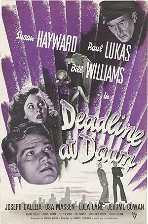 Seller image for Deadline at Dawn (Original pressbook for the 1946 film noir) for sale by Royal Books, Inc., ABAA