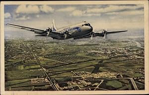 Ansichtskarte / Postkarte Französisches Passagierflugzeug, Air France, Douglas DC 4