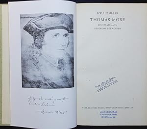 Bild des Verkufers fr Thomas More. Ein Staatsmann Heinrichs des Achten. zum Verkauf von Antiquariat Bookfarm