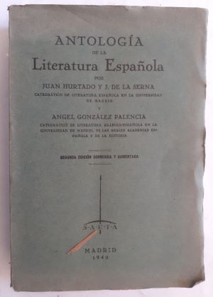 Bild des Verkufers fr Antologa de la literatura espaola zum Verkauf von Librera Ofisierra