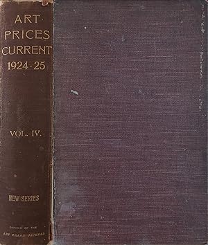 Art Prices Current 1924-1925 being a record of sale prices during the season at Christie's, Sothe...