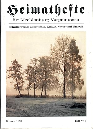 Heimathefte für Mecklenburg-Vorpommern - Schriftenreie: Geschichte, Kultur, Natur und Umwelt - 19...