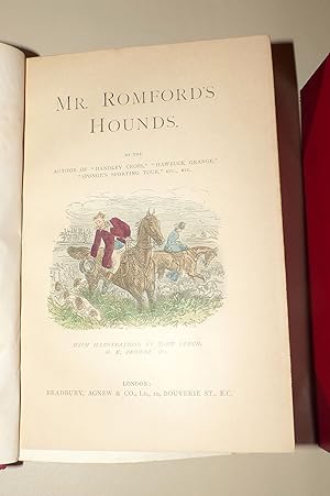 Image du vendeur pour Six volume set HANDLEY CROSS; HAWBUCK GRANGE; MR. SPONGE'S SPORTING TOUR; "ASK MAMMA";"PLAIN OR RINGLETS?"; MR. ROMFORD'S HOUNDS mis en vente par Portman Rare Books