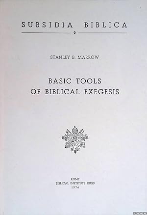 Immagine del venditore per Basic Tools of Biblical Exegesis. A Student's Manual venduto da Klondyke