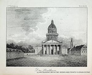 PARIS, Panthéon, original lithograph ca. 1835