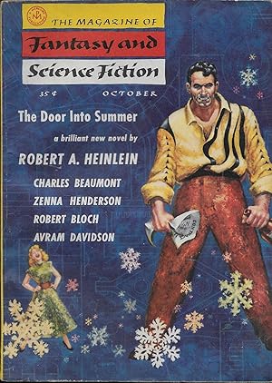 Image du vendeur pour The Door into Summer" Part One of Three by Robert A. Heinlein in The Magazine of Fantasy and Science Fiction. October 1956 mis en vente par stephens bookstore