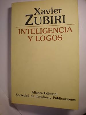 Seller image for Inteligencia y Logos for sale by Librera Antonio Azorn
