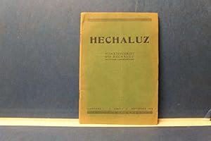 Seller image for Hechaluz. Monatsschrift des "Hechaluz". Deutscher Landesverband. Jahrgang I, Heft 1, September 1924 for sale by Eugen Kpper