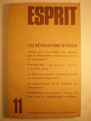 Seller image for Esprit N 462 ( 11 Novembre 1976 ) Les rvolutions d'Italie for sale by Librera Antonio Azorn