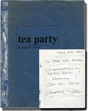 Bild des Verkufers fr Tea Party (Original screenplay for the 1965 BBC television movie, signed by Pinter) zum Verkauf von Royal Books, Inc., ABAA