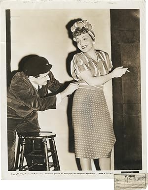 Bild des Verkufers fr The Palm Beach Story (Original photograph of Preston Sturges and Claudette Colbert from the set of the 1942 film) zum Verkauf von Royal Books, Inc., ABAA