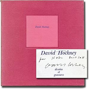 Bild des Verkufers fr David Hockney: dessins et gravures (First Edition, signed by Hockney) zum Verkauf von Royal Books, Inc., ABAA