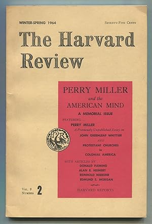 Bild des Verkufers fr The Harvard Review. Vol. 2, Number 2, Winter-Spring, 1964: Perry Miller and the American Mind zum Verkauf von Between the Covers-Rare Books, Inc. ABAA