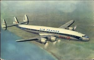 Ansichtskarte / Postkarte Passagierflugzeug, Air France, Lockheed Super G Constellation