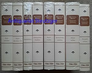 Topographia Germaniae - Alle 8 Bände: Böhmen, Sachsen / Elsass, Schwaben / Hessen, Köln, Mainz, T...