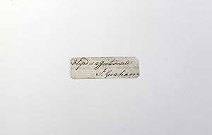 Image du vendeur pour An Original Clipped Autograph of Sir James Robert George Graham mis en vente par Lasting Words Ltd