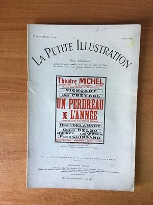 Seller image for LA PETITE ILLUSTRATION n 290 Thtre n 165 : UN PERDREAU DE L'ANNEE Thtre Michel for sale by KEMOLA