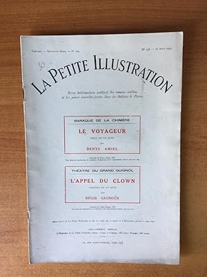 Seller image for LA PETITE ILLUSTRATION n 158 Thtre n 100 : LE VOYAGEUR Baraque de la Chimre / L'APPEL DU CLOWN Thtre du grand Guignol for sale by KEMOLA