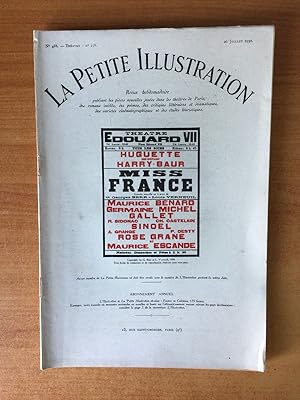 Bild des Verkufers fr LA PETITE ILLUSTRATION n 488 Thtre n 258 : MISS FRANCE Thtre Edouard VII zum Verkauf von KEMOLA