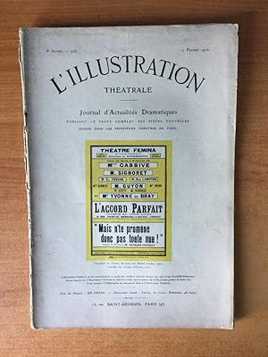 Imagen del vendedor de L'ILLUSTRATION THEATRALE n 203 : L'ACCORD PARFAIT / "MAIS N'TE PROMENE DONC PAS TOUTE NUE ! " a la venta por KEMOLA