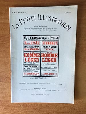 Seller image for LA PETITE ILLUSTRATION n 245 Thtre n 144 : UN HOMME LEGER Thtre de l'toile for sale by KEMOLA