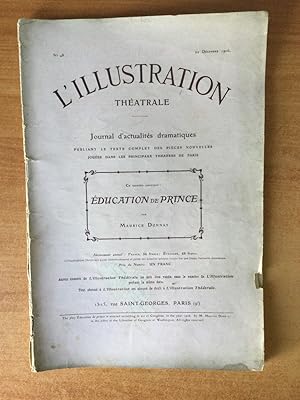 Bild des Verkufers fr L'ILLUSTRATION THEATRALE n 48 : EDUCATION DE PRINCE zum Verkauf von KEMOLA