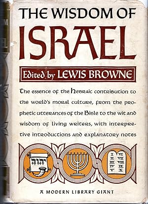 Imagen del vendedor de The Wisdom of Israel: An Anthology a la venta por Dorley House Books, Inc.