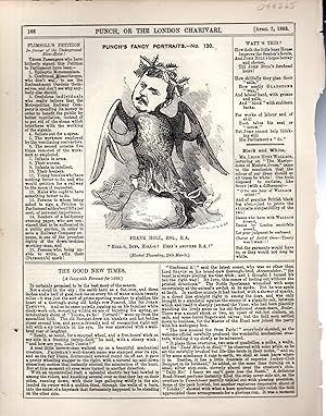 Image du vendeur pour ENGRAVING: Frank Holl, Esq. (Punch's fancy Portraits, #130) engraving from Punch Magazine, April 7, 1883 mis en vente par Dorley House Books, Inc.