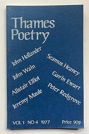 Bild des Verkufers fr Thames Poetry, Volume 1, Number 4, November 1977 zum Verkauf von George Ong Books