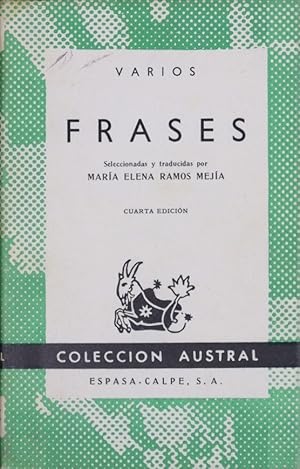 Imagen del vendedor de Frases a la venta por Librera Alonso Quijano