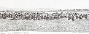 Six Panoramic Views of Canadian Troops during WW I : The Sailing of the First Contingent ; The Ga...