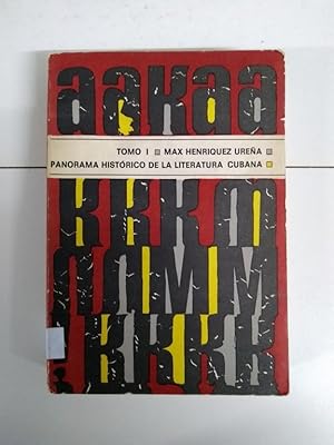 Imagen del vendedor de Panorama Histrico de la Literatura Cubana, I a la venta por Libros Ambig