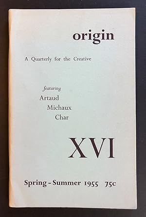 Imagen del vendedor de Origin XVI (16, First Series) (Spring-Summer 1955) - featuring Antonin Artaud, Henri Michaux, and Rene Char a la venta por Philip Smith, Bookseller