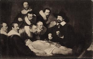 Imagen del vendedor de Knstler Ansichtskarte / Postkarte Rembrandt van Rijn, La lecon d'anatomie, Mediziner a la venta por akpool GmbH