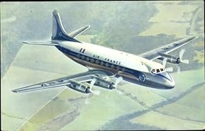 Ansichtskarte / Postkarte Französisches Passagierflugzeug, Vickers Viscount, Air France