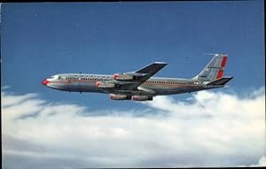 Bild des Verkufers fr Ansichtskarte / Postkarte Amerikanisches Passagierflugzeug, Boeing 707 Jet, American Airlines zum Verkauf von akpool GmbH