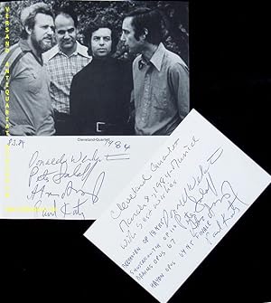 Immagine del venditore per eigenhndig von allen signierte und datierte Autogrammkarte + eigenhndig von allen signierte Portraitseite. venduto da Antiquariat Bebuquin (Alexander Zimmeck)