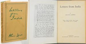 Bild des Verkufers fr LETTERS FROM INDIA. With a Note by Mrs. Alun Lewis and a Preface by A.L. Rowse. zum Verkauf von Francis Edwards ABA ILAB