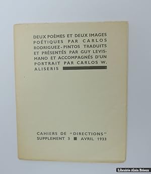 Seller image for Deux pomes et deux images potiques for sale by Librairie Alain Brieux