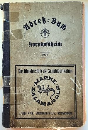 Adreß-Buch Kornwestheim. 1927.