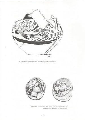 Bild des Verkufers fr LAMINA 27073: Vaso de Aigueta y dracmas de Empuries zum Verkauf von EL BOLETIN