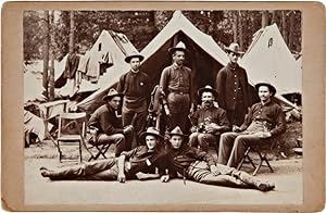 Seller image for PRINTED ROSTER OF THE 52nd IOWA INFANTRY UNITED STATES VOLUNTEERS DURING THE SPANISH- AMERICAN WAR, WITH AN ORIGINAL PHOTOGRAPH OF MEMBERS OF THE 52nd IOWA INFANTRY RELAXING IN CAMP] for sale by William Reese Company - Americana
